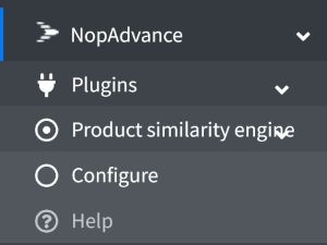 product similarity engine navigation menu